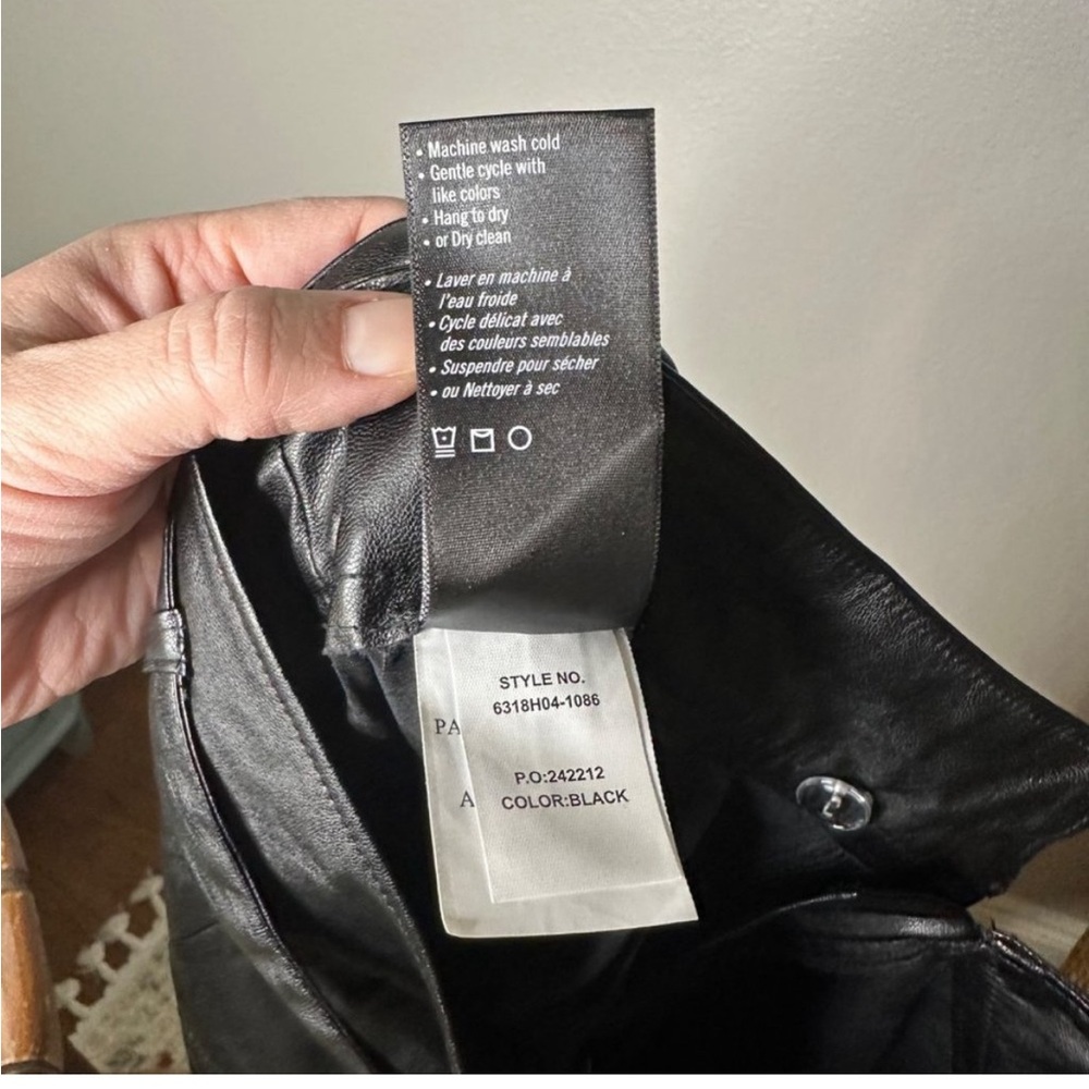 Paige Denim Melila Vegan Leather Pant. - Picture 6 of 7
